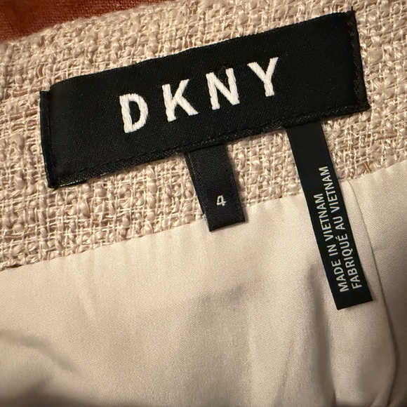 DKNY Beige Tweed Pencil Skirt - Size 4 - Picture 5 of 6